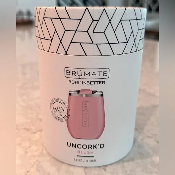 NWT BrüMate Uncork'd Wine Tumbler XL in Blush - Picture 4 of 7
